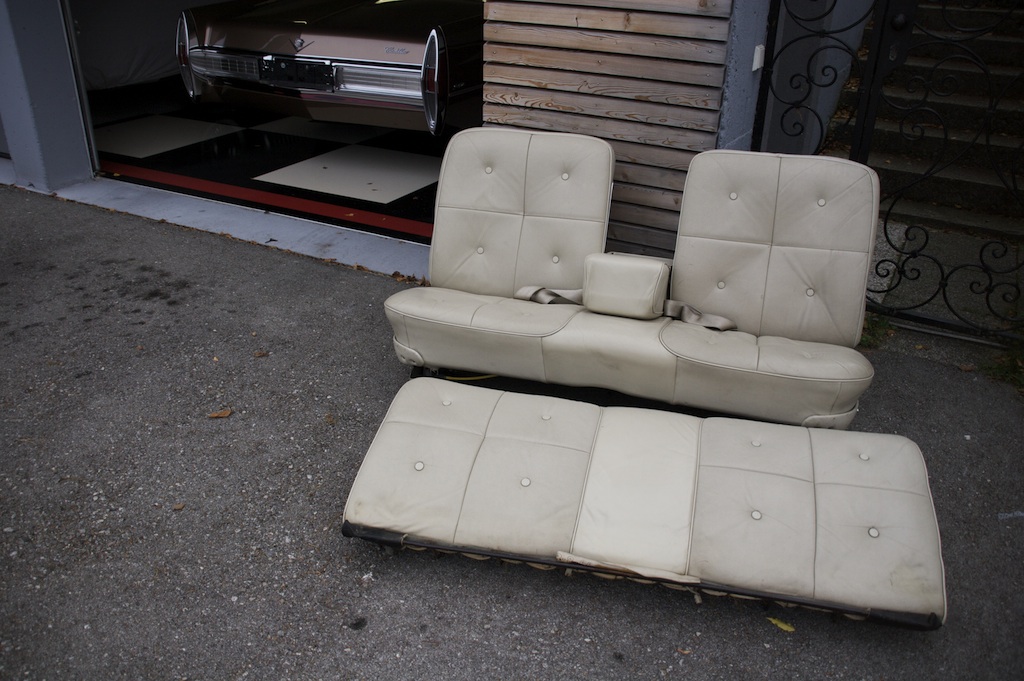 restoring the leather interior in 2009