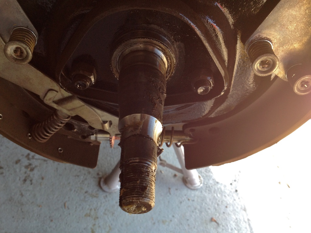 replacing the front wheel bearings in 2013